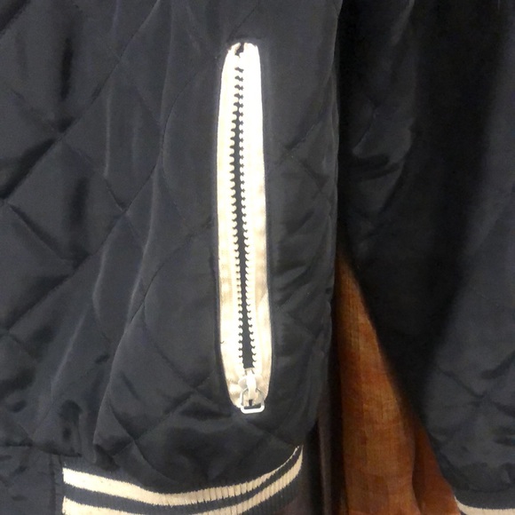 Blue Inc Diamond quilted Baseball Bomber jacket - Picture 2 of 7